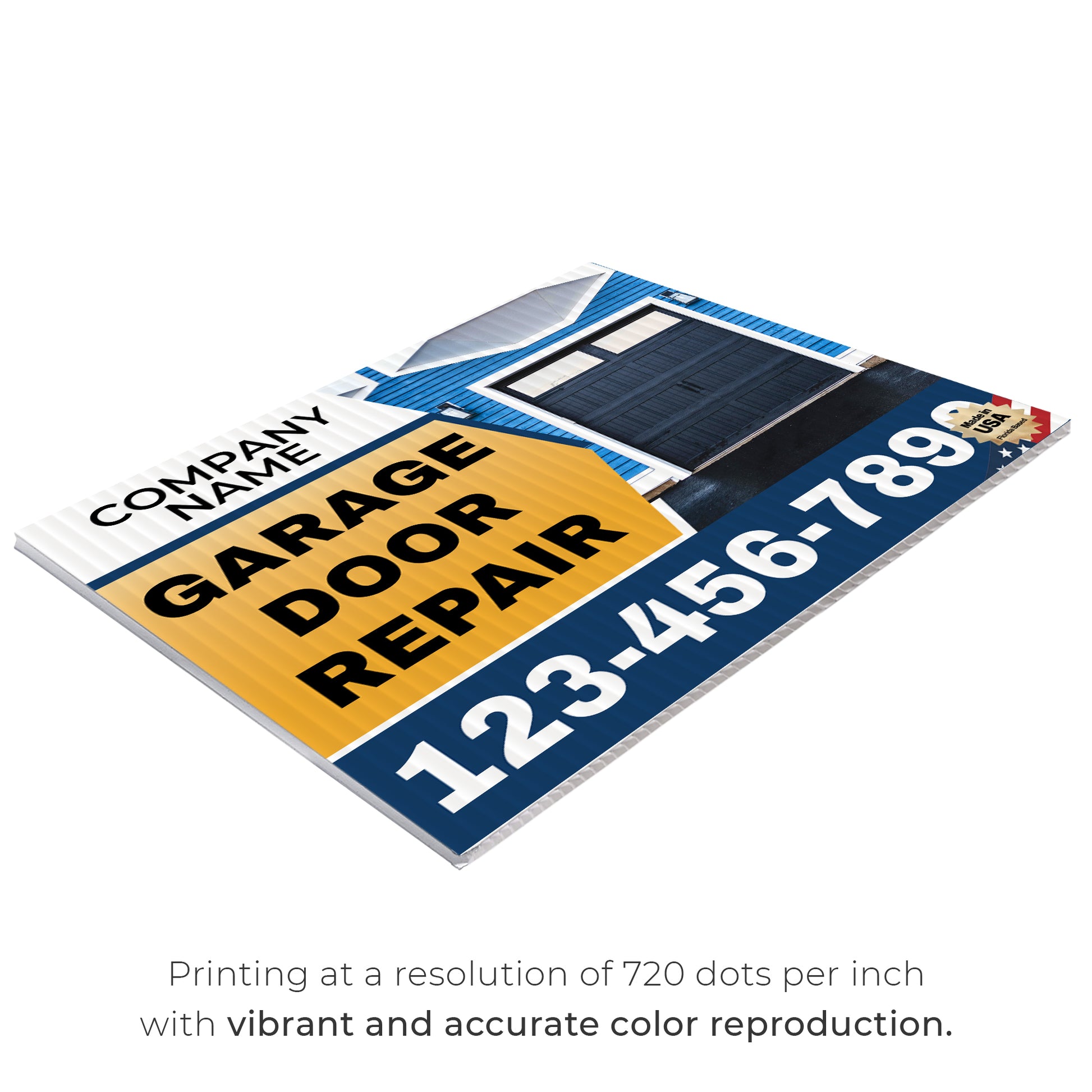 Garage Door Repair Yard Sign Design 3 -  BFS-GRGDR-24X18-DS-D3-BFS-GRGDR-24X18-SS-D3