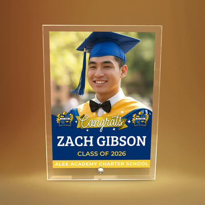 Alee Academy Charter School Glass Plaque Design 6