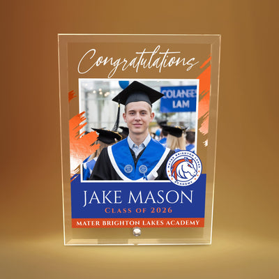 Mater Brighton Lakes Academy Glass Plaque Design 5