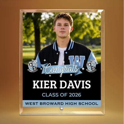 West Broward High School Glass Plaque Design 6