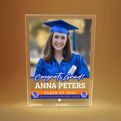 Palm Beach Gardens High School Glass Plaque Design 2