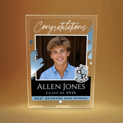 West Broward High School Glass Plaque Design 5