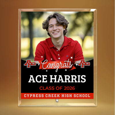 Avon Park High School Glass Plaque Design 6