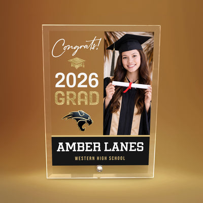 Western High School Glass Plaque Design 4