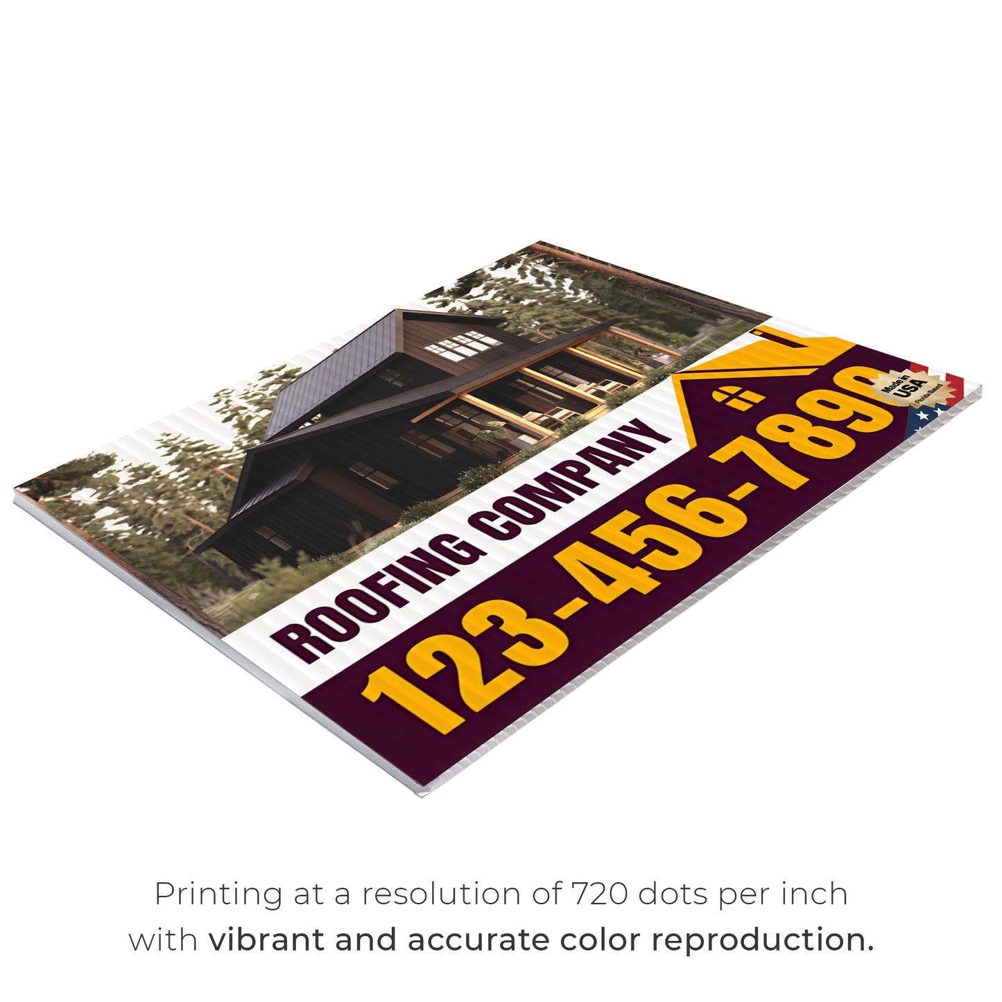 Roofing Services Yard Sign Design 3