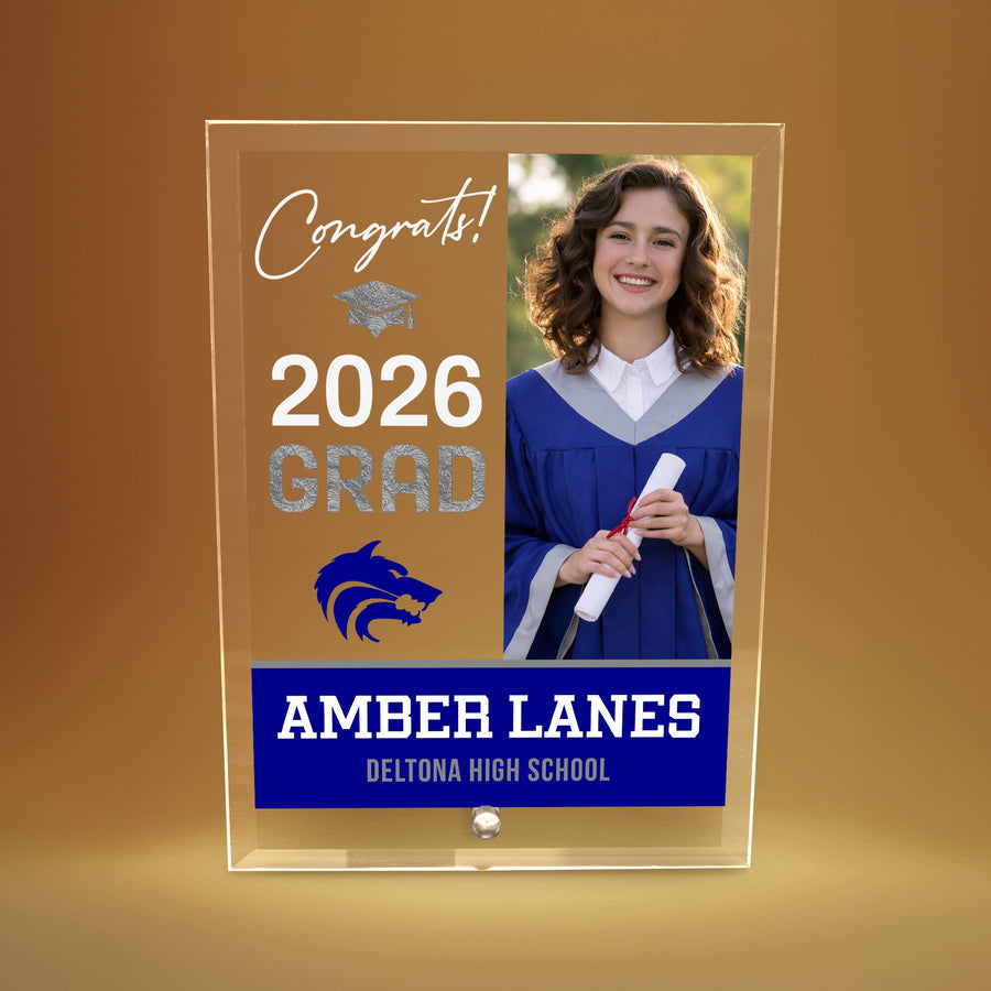 Deltona High School Glass Plaque Design 4