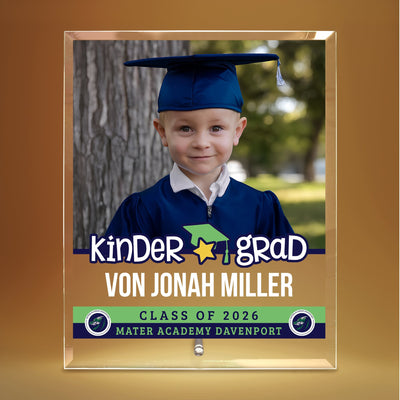 Mater Academy Davenport Kindergarten Glass Plaque Design 2