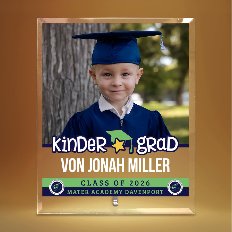 Mater Academy Davenport Kindergarten Glass Plaque Design 2