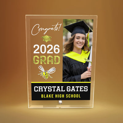 Blake High School Glass Plaque Design 4