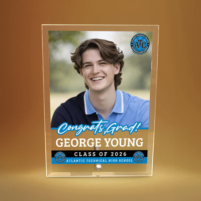 Atlantic Technical High School Glass Plaque Design 2