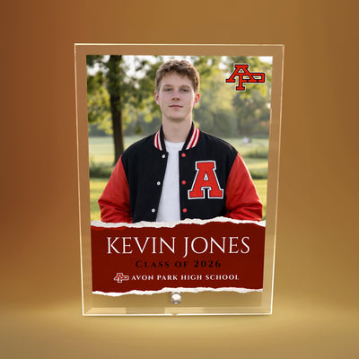 Avon Park High School Glass Plaque Design 3