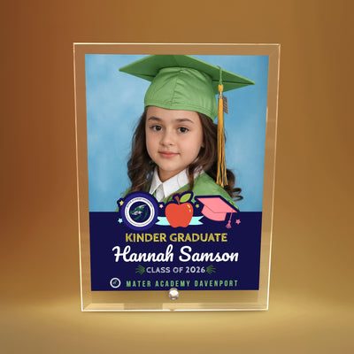Mater Academy Davenport Kindergarten Glass Plaque Design 3