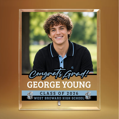 West Broward High School Glass Plaque Design 2