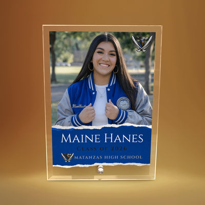 Matanzas High School Glass Plaque Design 3