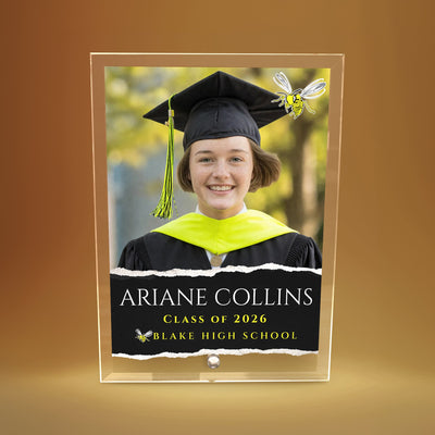 Blake High School Glass Plaque Design 3