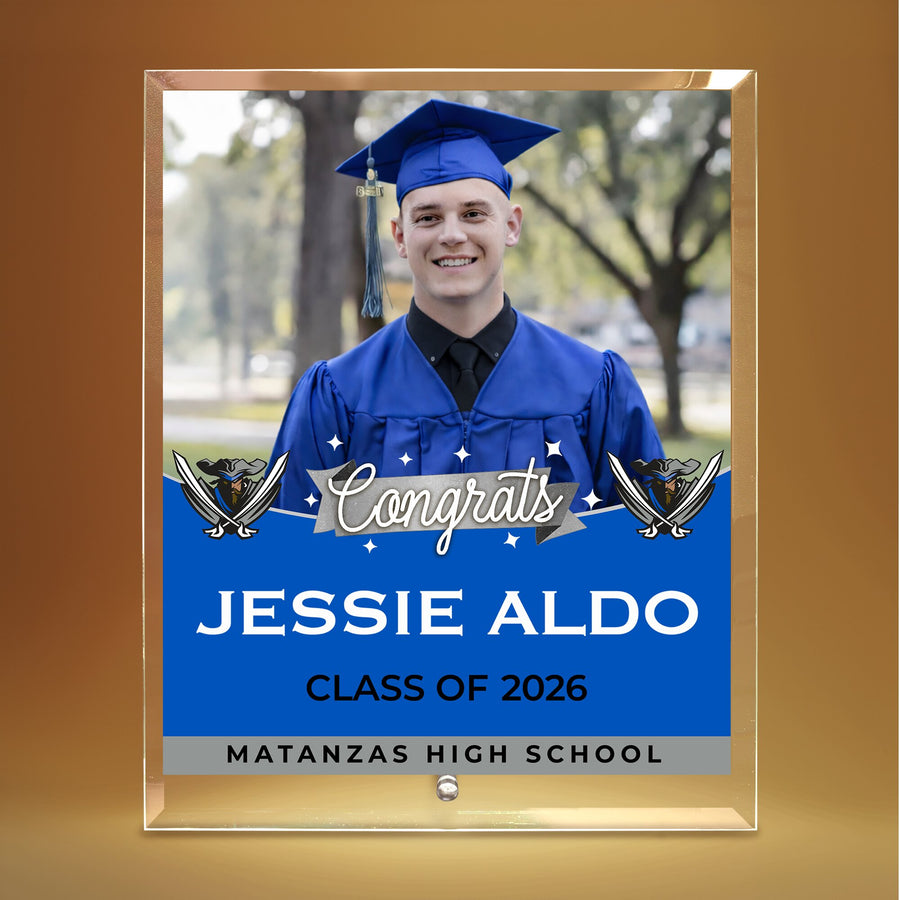 Matanzas High School Glass Plaque Design 6