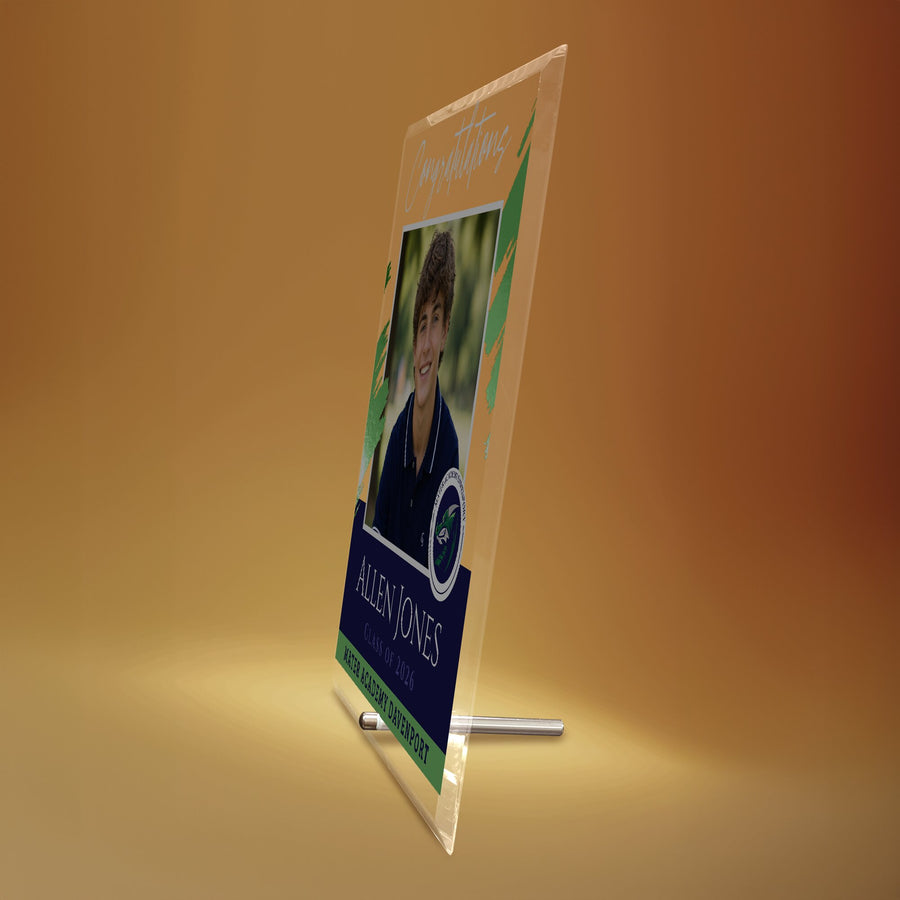 Mater Academy Davenport Glass Plaque Design 5