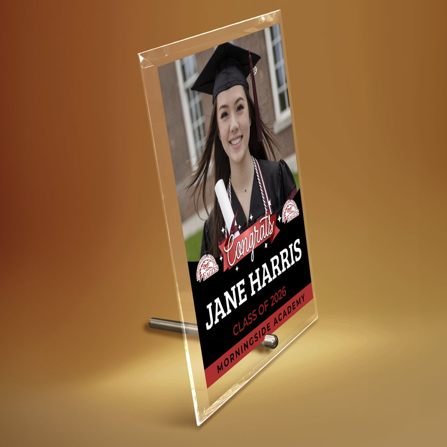 Morningside Academy Glass Plaque Design 6