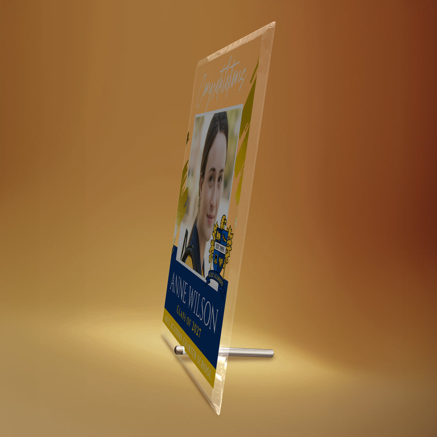 Alee Academy Charter School Glass Plaque Design 5