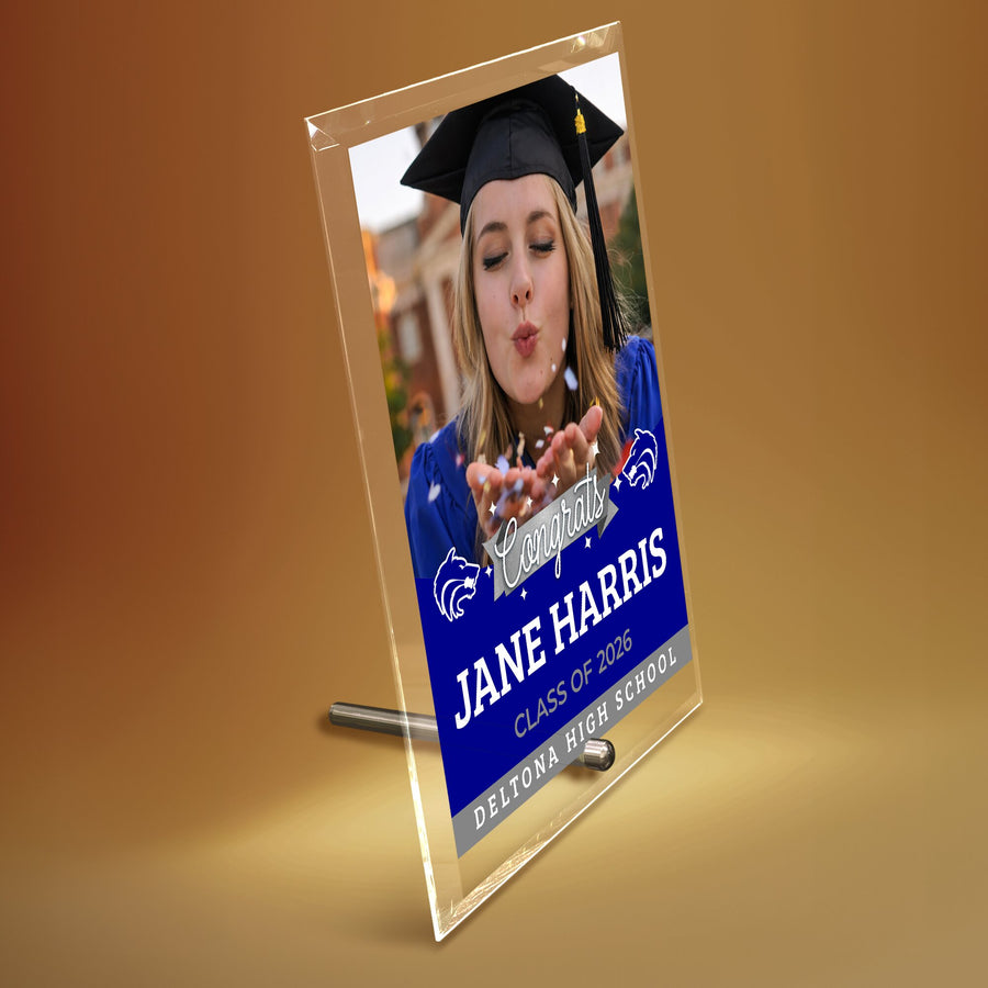 Deltona High School Glass Plaque Design 6