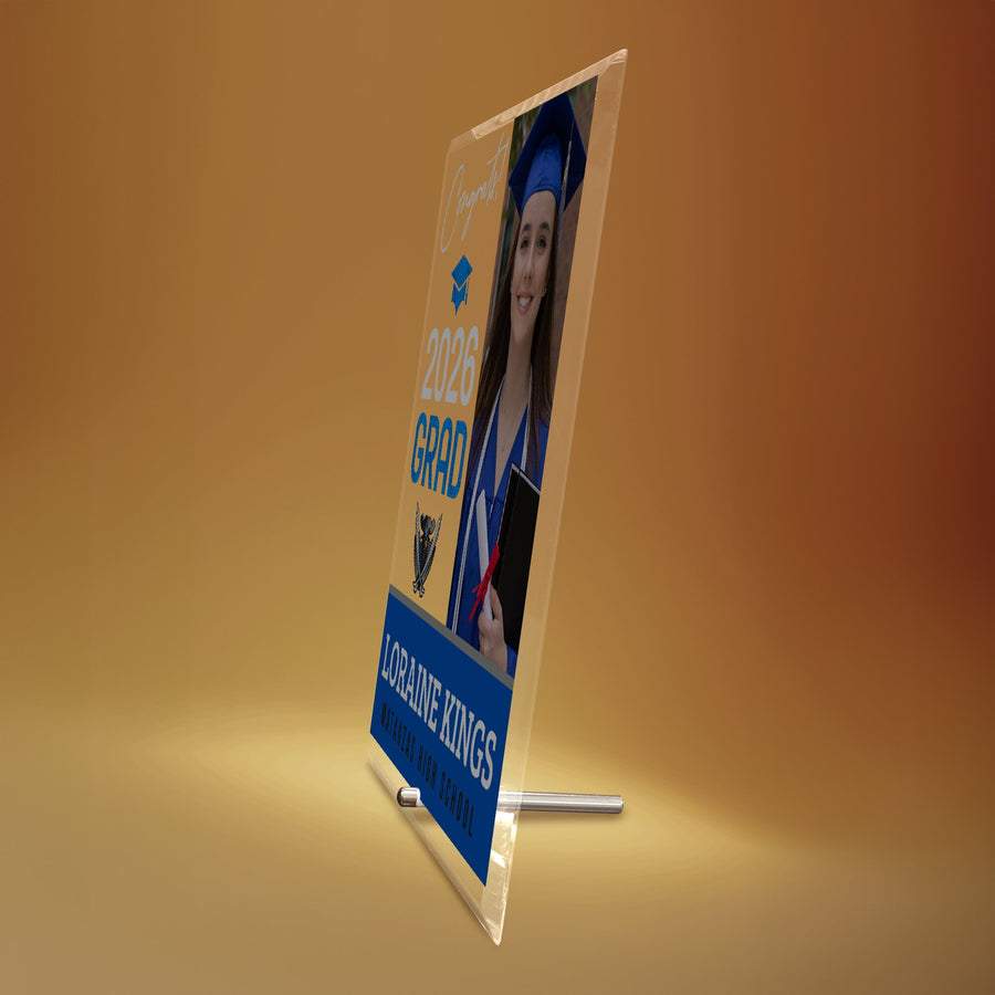 Matanzas High School Glass Plaque Design 4