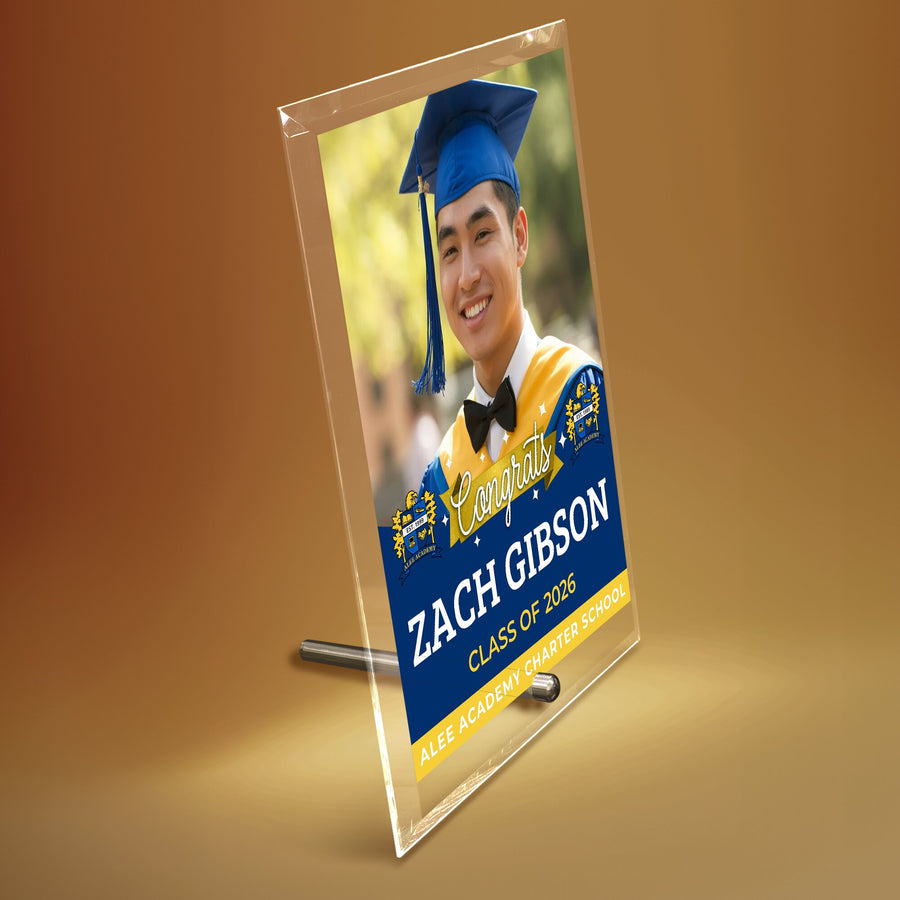 Alee Academy Charter School Glass Plaque Design 6