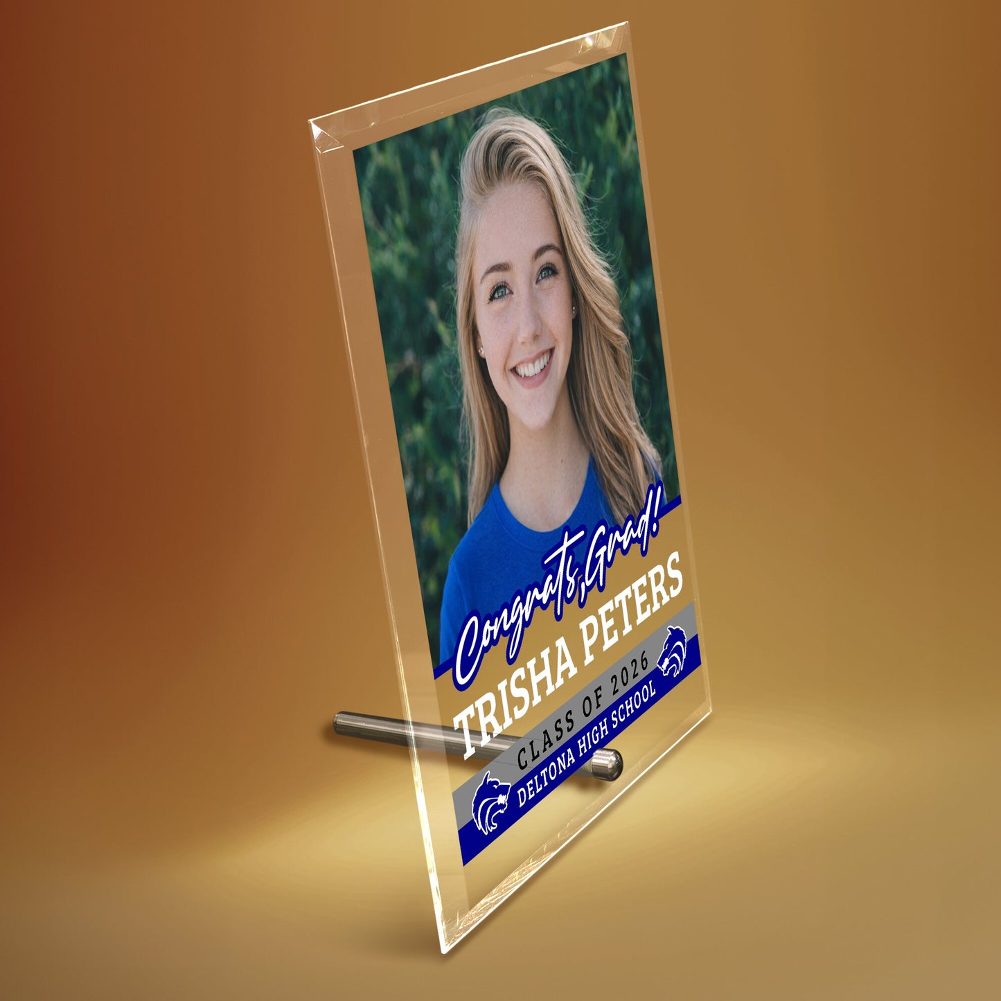 Deltona High School Glass Plaque Design 2