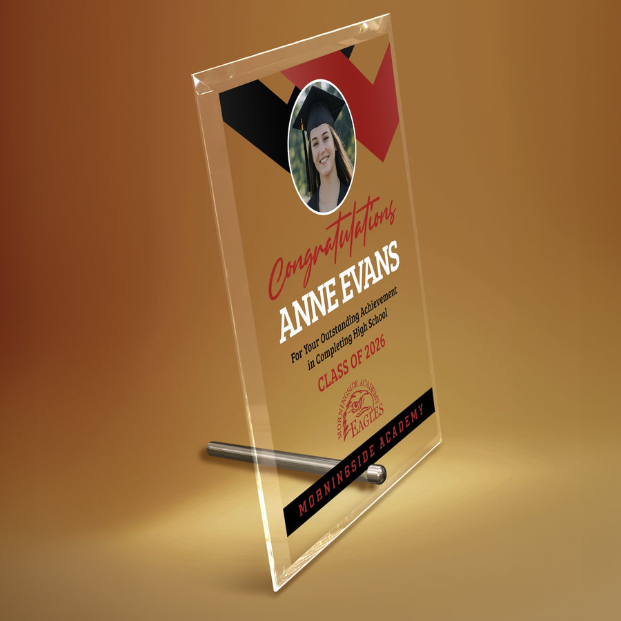 Morningside Academy Glass Plaque Design 1