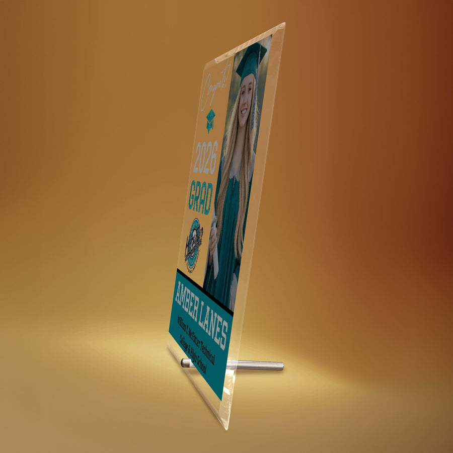 William T. McFatter Technical College & High School Glass Plaque Design 4