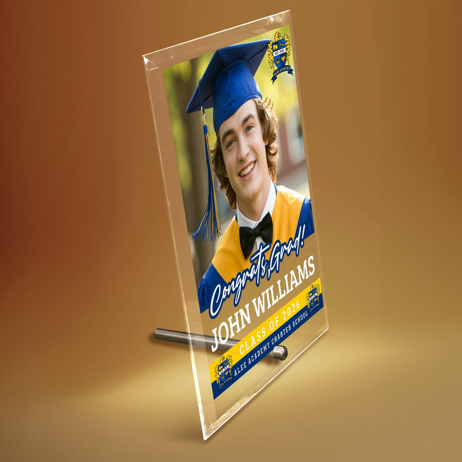 Alee Academy Charter School Glass Plaque Design 2