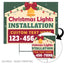 Christmas Lights Installation Yard Sign Design 3