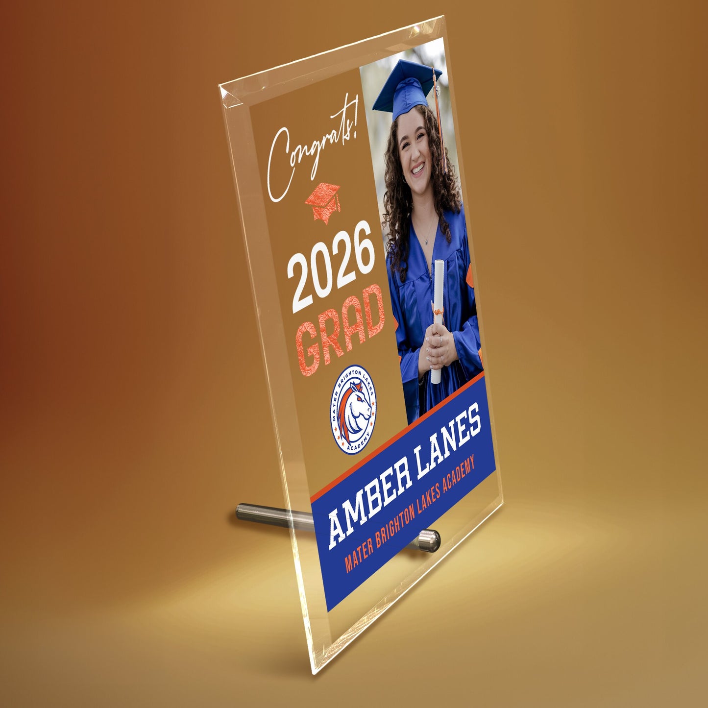 Mater Brighton Lakes Academy Glass Plaque Design 4