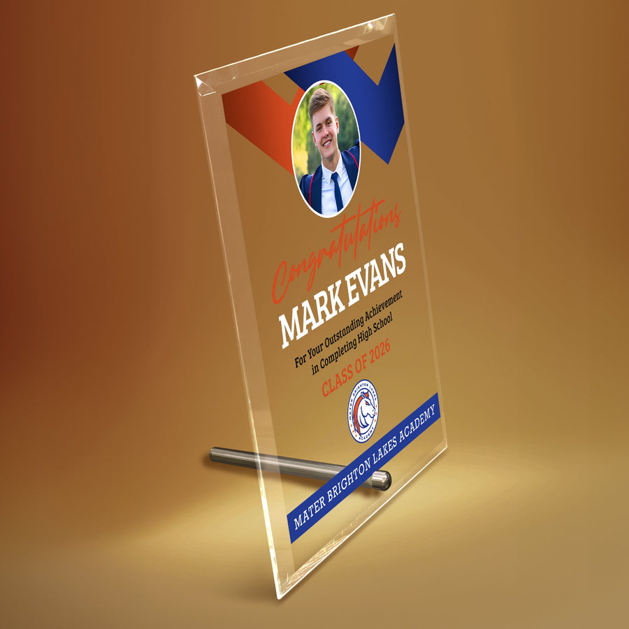 Mater Brighton Lakes Academy Glass Plaque Design 1