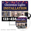 Christmas Lights Installation Yard Sign Design 4