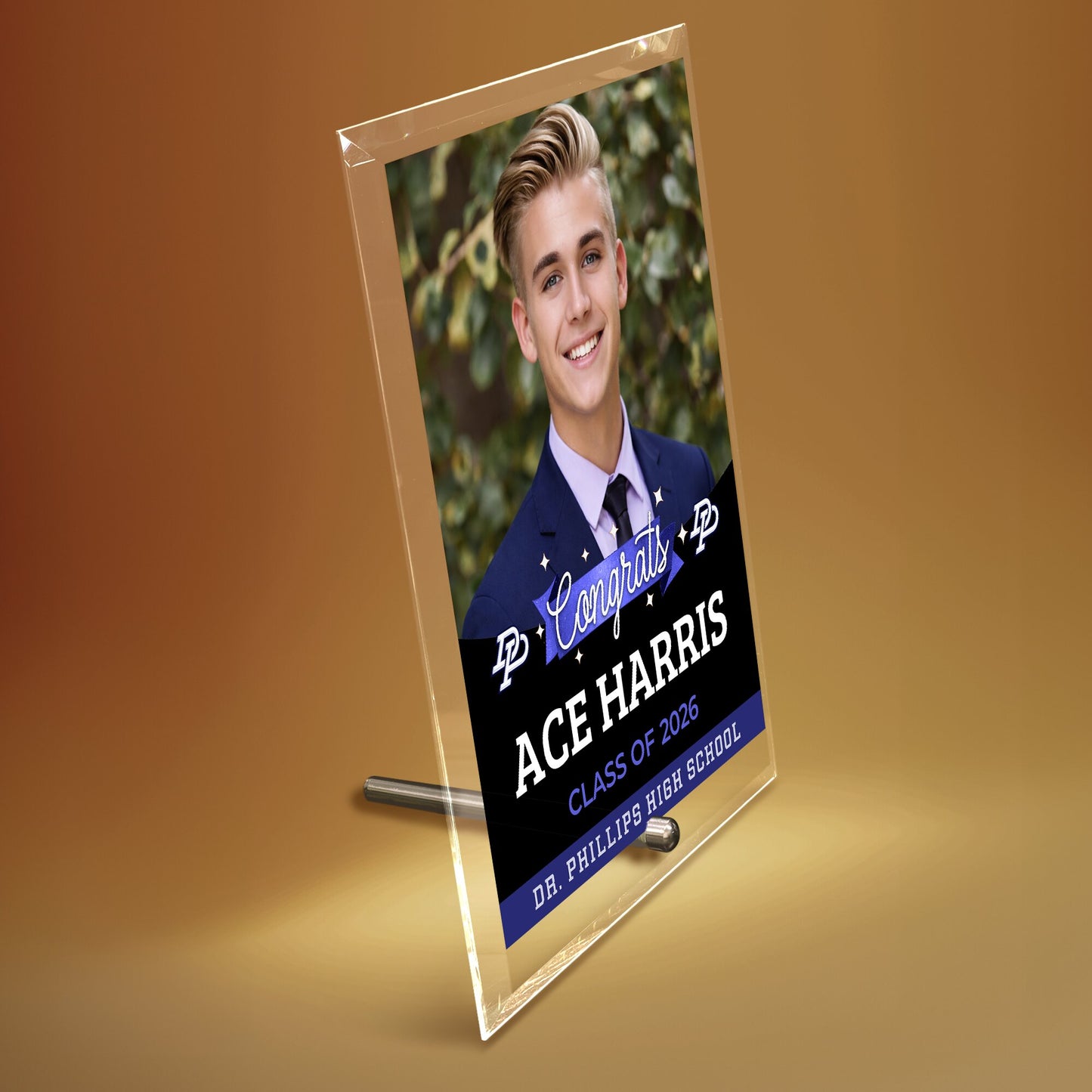Dr. Phillips High School Glass Plaque Design 6