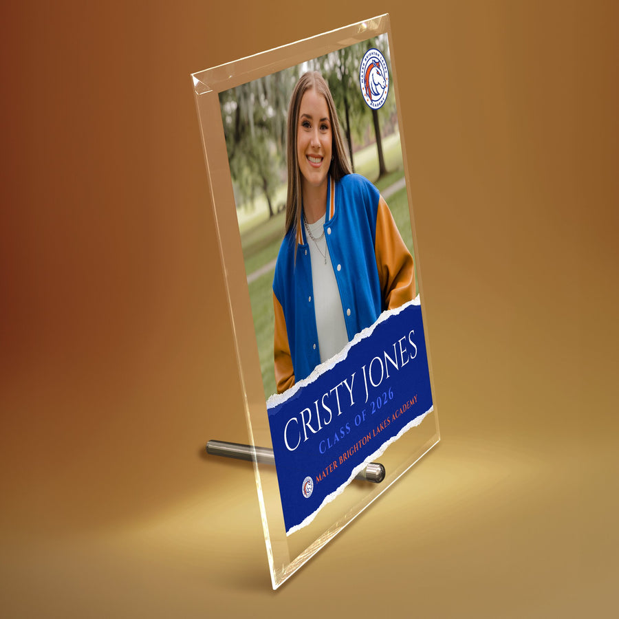 Mater Brighton Lakes Academy Glass Plaque Design 3