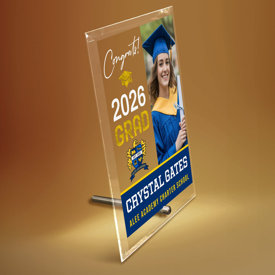 Alee Academy Charter School Glass Plaque Design 4