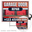 Garage Door Repair Yard Sign Design 2 -  BFS-GRGDR-24X18-DS-D2-BFS-GRGDR-24X18-SS-D2