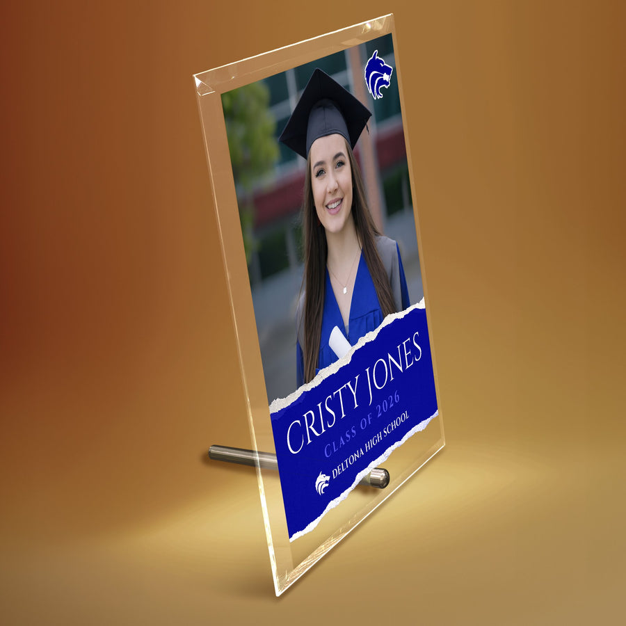 Deltona High School Glass Plaque Design 3