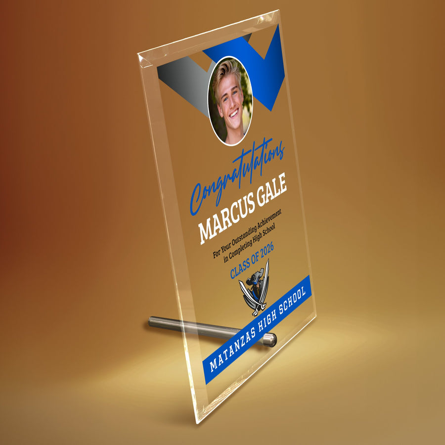 Matanzas High School Glass Plaque Design 1