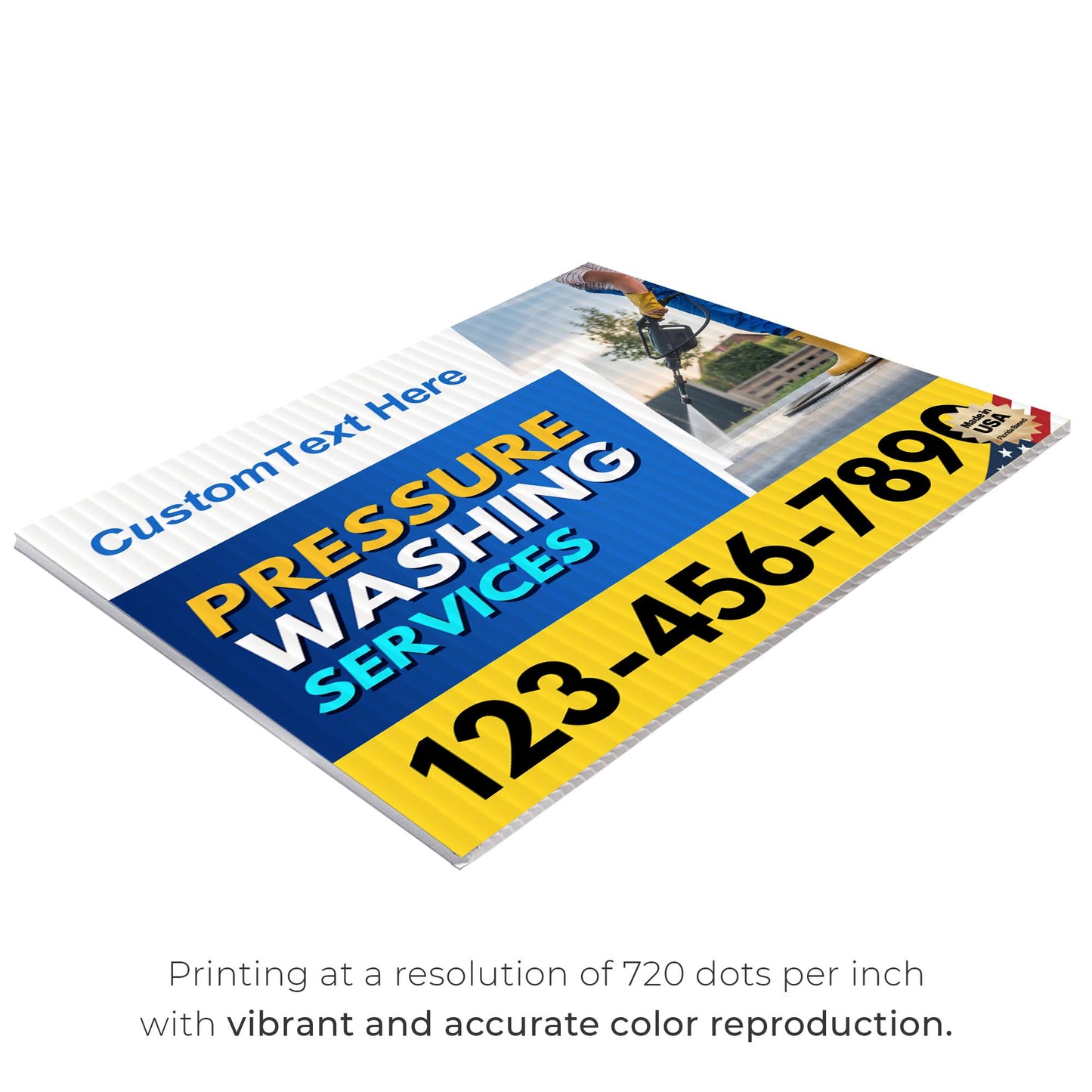 Pressure Washing Services Yard Sign Design 1 -  BFS-PWS-24X18-DS-D1-BFS-PWS--24X18-SS-D1