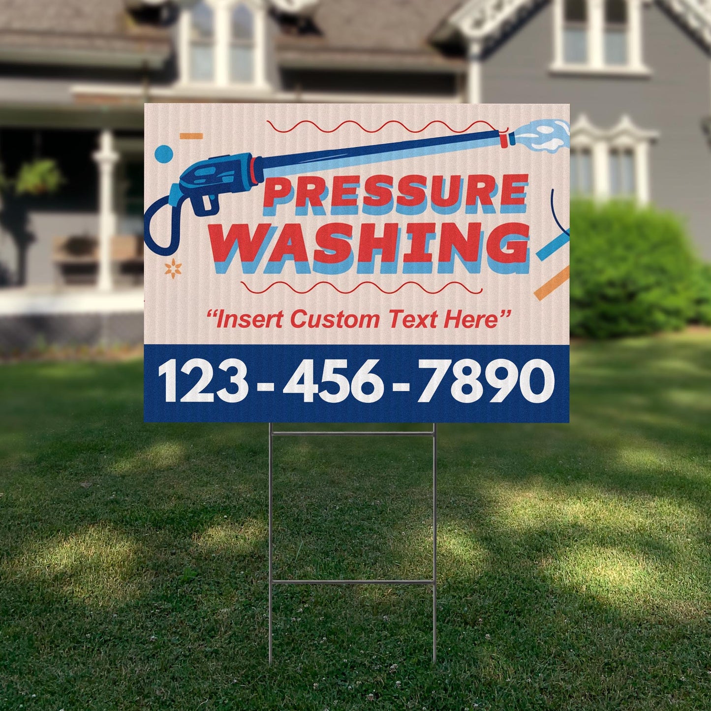 Pressure Washing Services Yard Sign Design 2 -  BFS-PWS-24X18-DS-D2-BFS-PWS--24X18-SS-D2