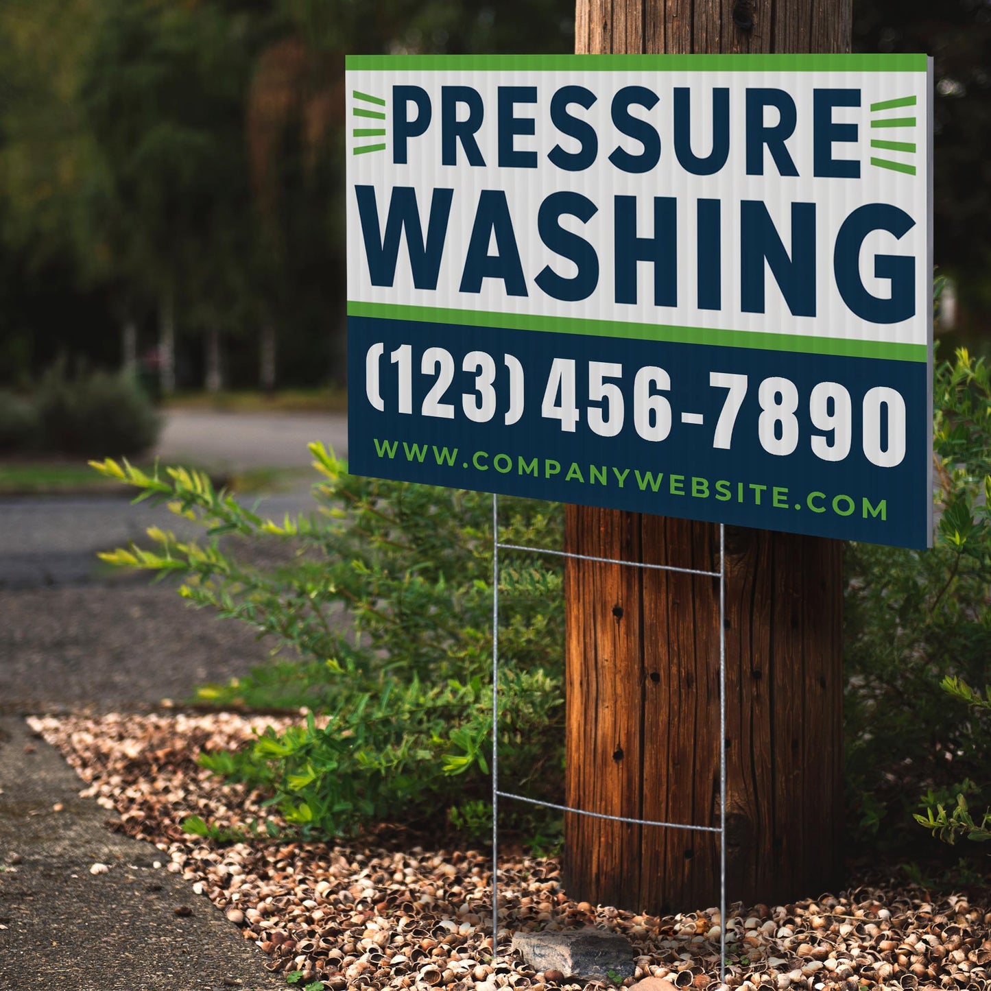 Pressure Washing Services Yard Sign Design 4 -  BFS-PWS-24X18-DS-D4-BFS-PWS--24X18-SS-D4