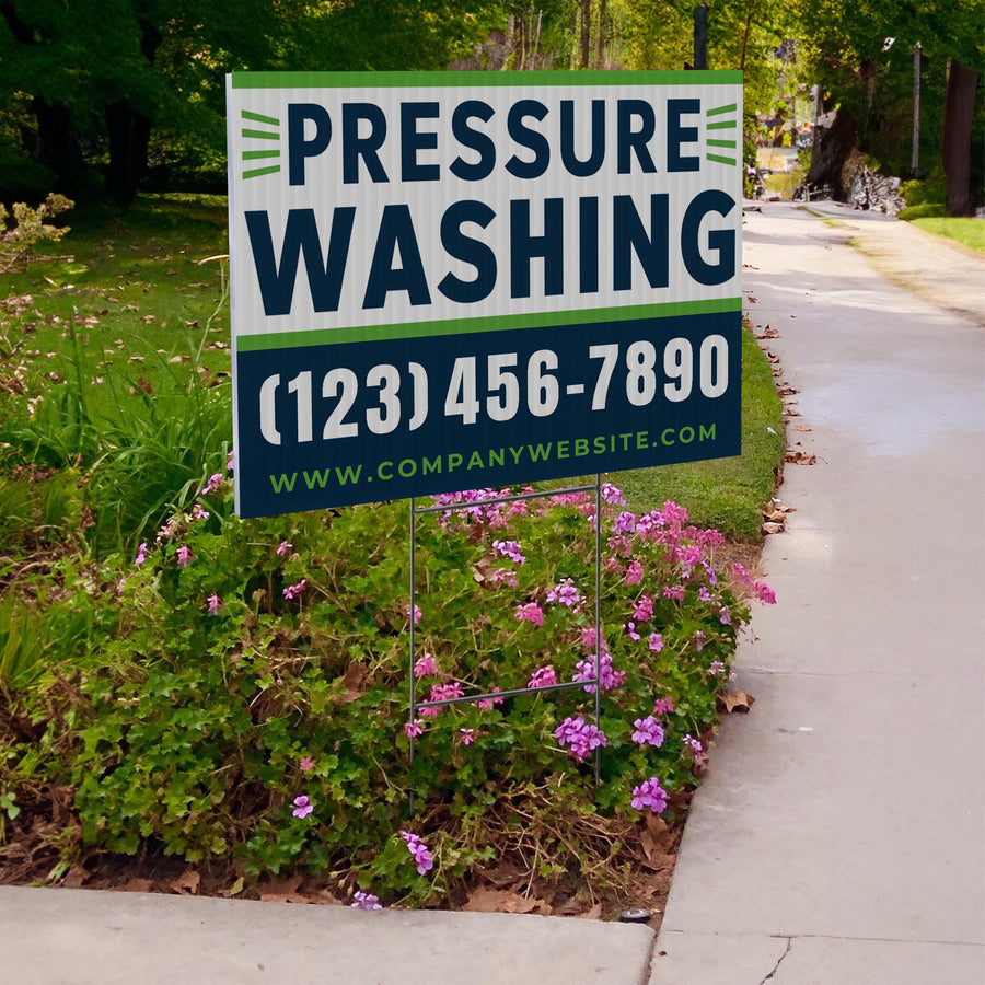 Pressure Washing Services Yard Sign Design 4 -  BFS-PWS-24X18-DS-D4-BFS-PWS--24X18-SS-D4