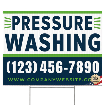 Pressure Washing Services Yard Sign Design 4 -  BFS-PWS-24X18-DS-D4-BFS-PWS--24X18-SS-D4