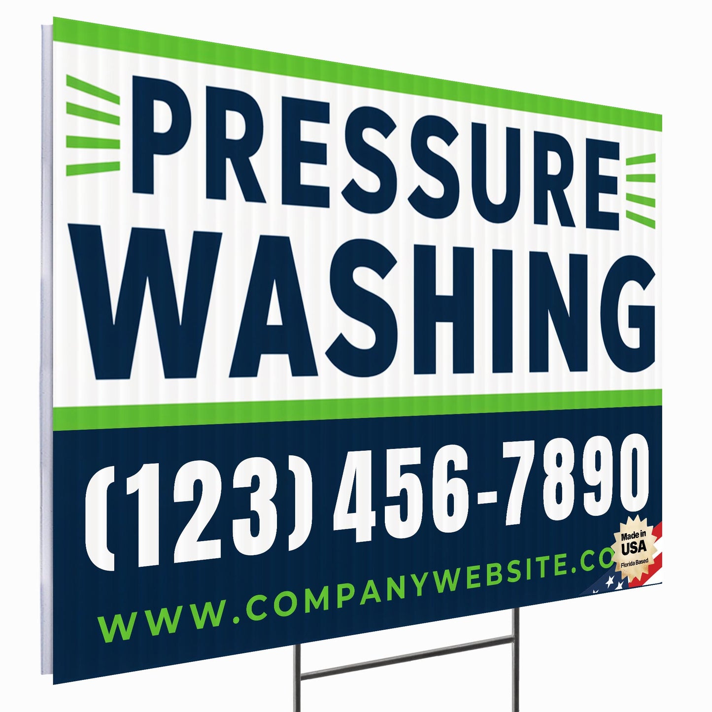 Pressure Washing Services Yard Sign Design 4 -  BFS-PWS-24X18-DS-D4-BFS-PWS--24X18-SS-D4
