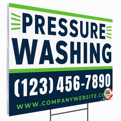 Pressure Washing Services Yard Sign Design 4 -  BFS-PWS-24X18-DS-D4-BFS-PWS--24X18-SS-D4