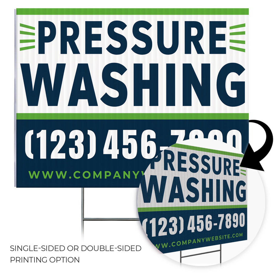 Pressure Washing Services Yard Sign Design 4 -  BFS-PWS-24X18-DS-D4-BFS-PWS--24X18-SS-D4