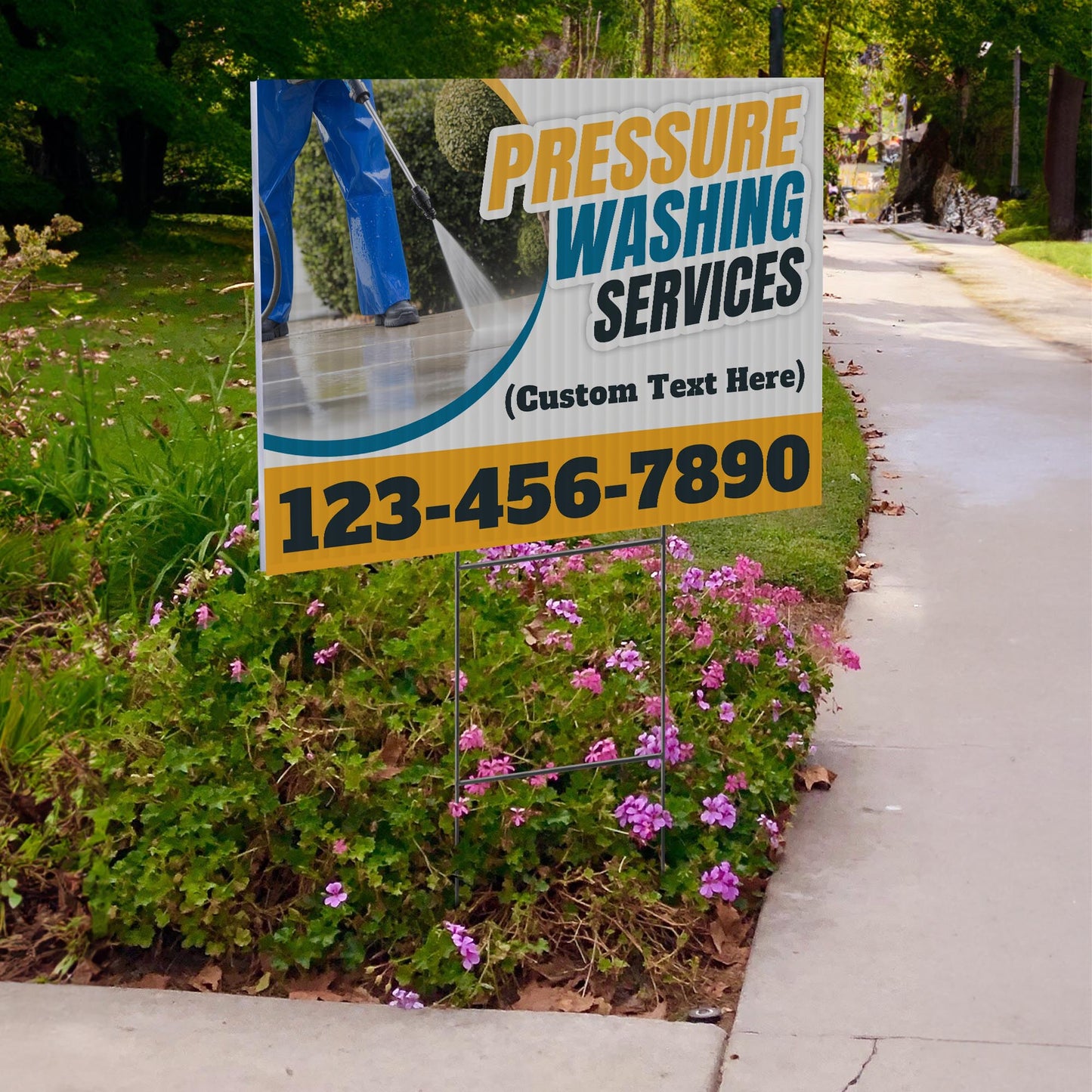 Pressure Washing Services Yard Sign Design 5 -  BFS-PWS-24X18-DS-D5-BFS-PWS--24X18-SS-D5