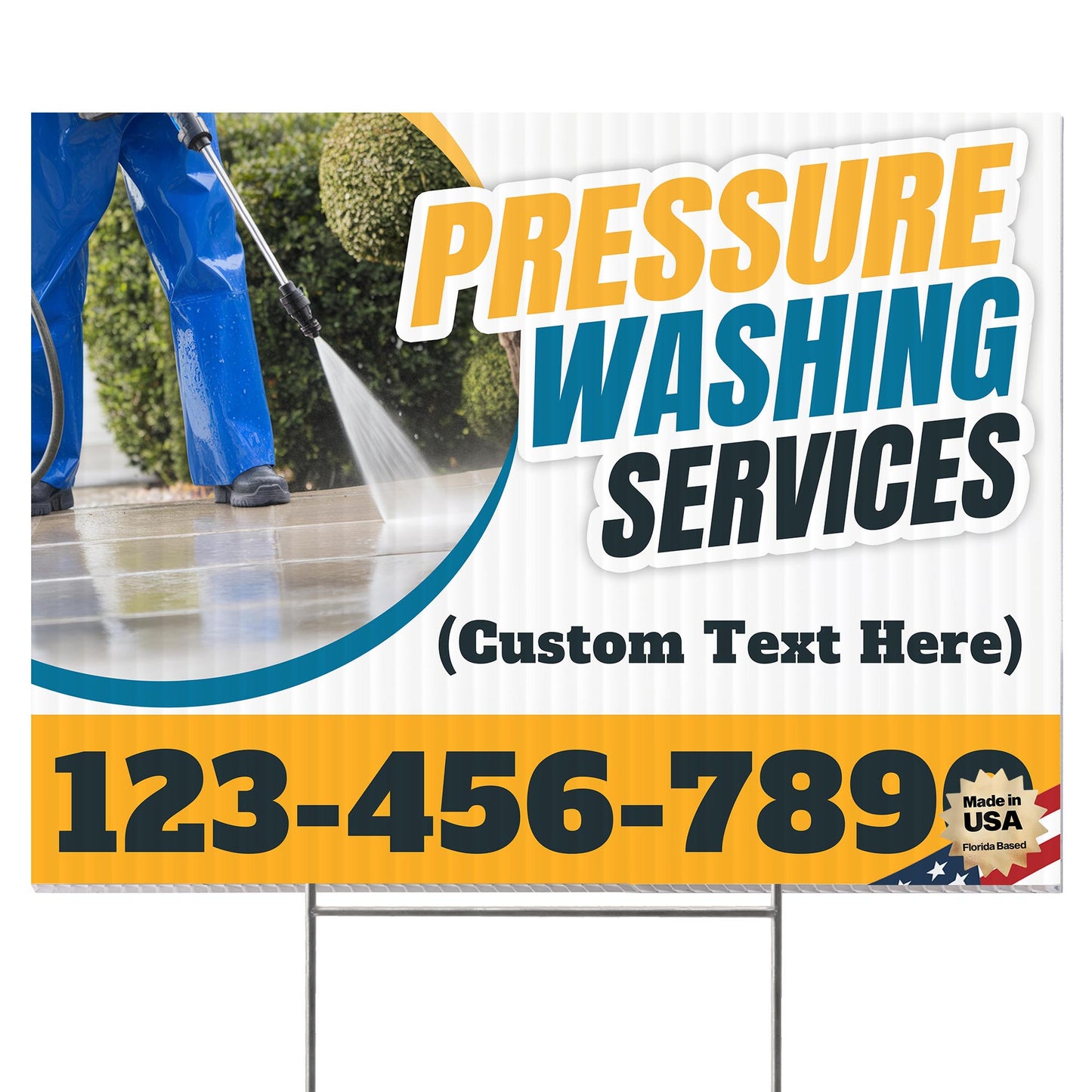 Pressure Washing Services Yard Sign Design 5 -  BFS-PWS-24X18-DS-D5-BFS-PWS--24X18-SS-D5
